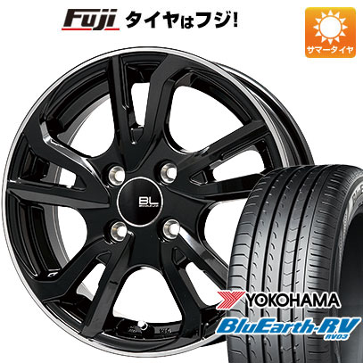 【パンク保証付】【新品国産4穴100車】 夏タイヤ ホイール4本セット 185/65R15 ヨコハマ ブルーアース RV-03 ブランドルライン レツィオ 15インチ｜fujicorporation