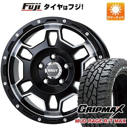 【新品国産5穴114.3車】 夏タイヤ ホイール4本セット 215/65R16 グリップマックス マッドレイジR/T MAX RWL(限定) トライスター BRUT BR 66 16インチ :fuji 1310 151457 33237 33237:フジコーポレーション