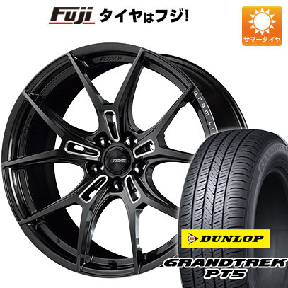 クーポン配布中 【新品国産5穴114.3車】 夏タイヤ ホイール4本セット 225/60R18 ダンロップ グラントレック PT5 レイズ グラムライツ 57FXZ 18インチ :fuji 1341 139689 40821 40821:フジコーポレーション