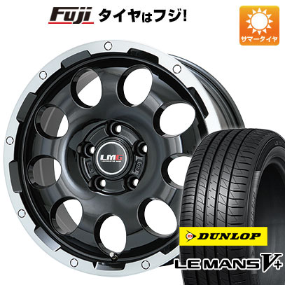 【新品国産5穴114.3車】 夏タイヤ ホイール4本セット 195/55R16 ダンロップ ルマン V+(ファイブプラス) レアマイスター LMG CS-9 16インチ｜fujicorporation