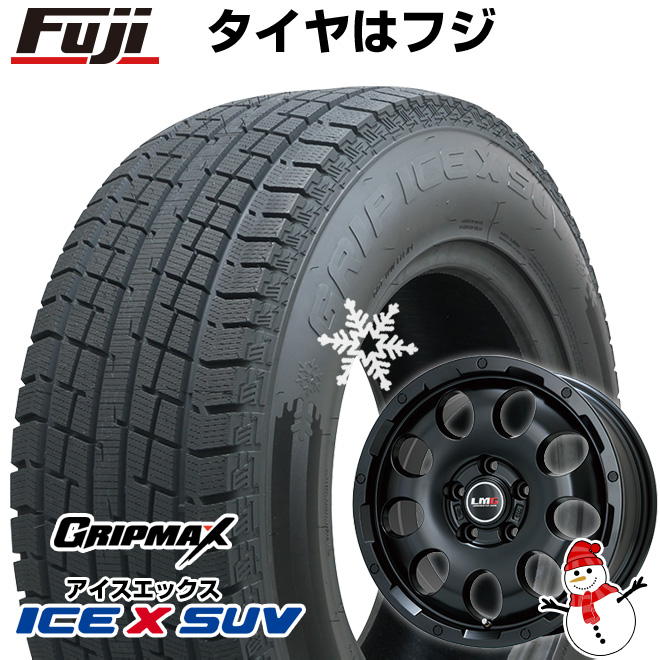 【新品国産5穴114.3車】 スタッドレスタイヤ ホイール4本セット 225/60R17 アイスX SUV BSW ブラックサイドウォール(限定2022年製) LMG CS-9 17インチ