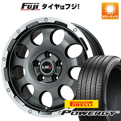 【新品国産5穴114.3車】 夏タイヤ ホイール４本セット 205/55R17 ピレリ パワジー レアマイスター LMG CS-9 ガンメタリムポリッシュ 17インチ｜fujicorporation