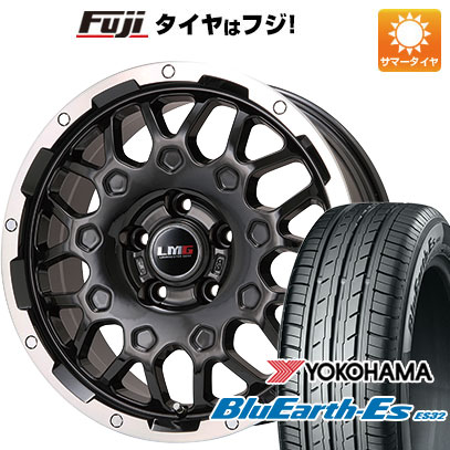 【新品国産5穴114.3車】 夏タイヤ ホイール４本セット 215/45R18 ヨコハマ ブルーアース ES32 レアマイスター LMG MS 9W ブラック/ブラッククリアリム 18インチ :fuji 1130 145333 35468 35468:フジコーポレーション