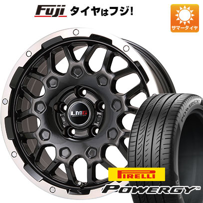 【新品国産5穴114.3車】 夏タイヤ ホイール4本セット 215/65R16 ピレリ パワジー レアマイスター LMG MS 9W ブラック/ブラッククリアリム 16インチ :fuji 1310 110715 36998 36998:フジコーポレーション