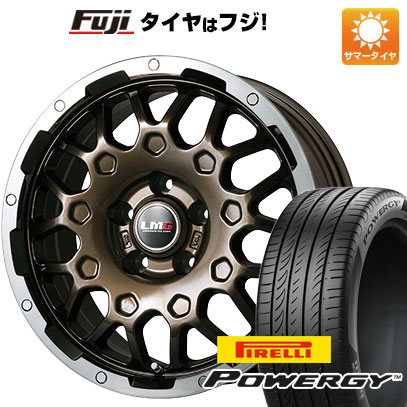 クーポン配布中 【新品国産5穴114.3車】 夏タイヤ ホイール４本セット 205/55R17 ピレリ パワジー レアマイスター LMG MS 9W ブロンズリムポリッシュ 17インチ :fuji 1741 110614 41416 41416:フジコーポレーション