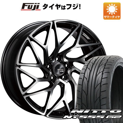 【パンク保証付き】【新品国産5穴114.3車】 夏タイヤ ホイール4本セット 245/40R19 ニットー NT555 G2 SSR ブリッカー 01T 19インチ :fuji 1122 142954 23597 23597:フジコーポレーション