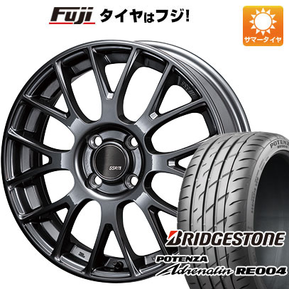 【新品 軽自動車】N-BOX タント ワゴンR 夏タイヤ ホイール4本セット 165/55R15 ブリヂストン ポテンザ アドレナリン RE004 SSR GTV04 15インチ｜fujicorporation