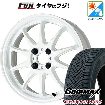 【新品 軽自動車】タフト ソリオ オールシーズンタイヤ ホイール4本セット 165/65R15 シュアグリップA/S ナノ(限定) ワーク EMOTION ZR10 15インチ