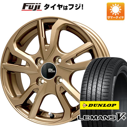 【新品 軽自動車】N BOX タント 夏タイヤ ホイール4本セット 155/65R14 ダンロップ ルマン V+(ファイブプラス) ブランドルライン レツィオ ブロンズ 14インチ :fuji 21721 110456 40642 40642:フジコーポレーション