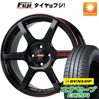 【新品】ライズ/ロッキー（ガソリン） 夏タイヤ ホイール4本セット 195/60R17 ダンロップ エナセーブ EC204 レイズ 57C6 TIME ATTACK EDITION 17インチ :fuji 22081 139299 37976 37976:フジコーポレーション