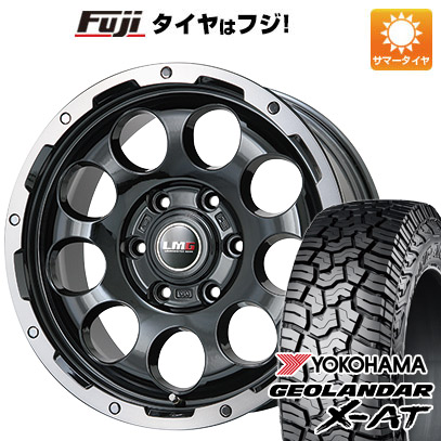 【新品】プラド 夏タイヤ ホイール4本セット 265/65R17 ヨコハマ ジオランダー X AT G016 レアマイスター LMG CS 9 ブラック/ブラッククリアリム 17インチ :fuji 11822 110745 41469 41469:フジコーポレーション