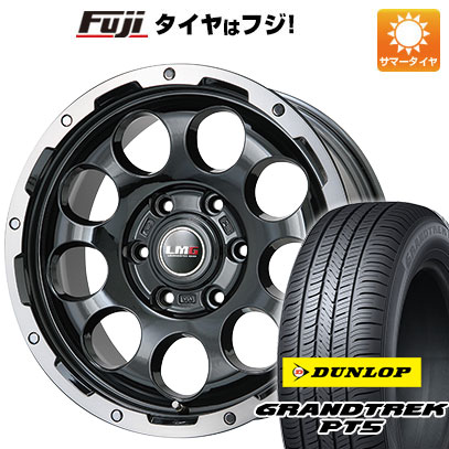 【新品国産6穴139.7車】 夏タイヤ ホイール4本セット 265/70R17 ダンロップ グラントレック PT5 レアマイスター LMG CS 9 ブラック/ブラッククリアリム 17インチ :fuji 11822 110745 40835 40835:フジコーポレーション