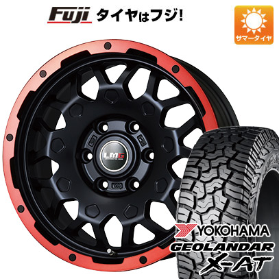 【新品】プラド 夏タイヤ ホイール4本セット 265/65R17 ヨコハマ ジオランダー X AT G016 レアマイスター LMG MS 9W マットブラックレッドリム 17インチ :fuji 11822 110714 41469 41469:フジコーポレーション