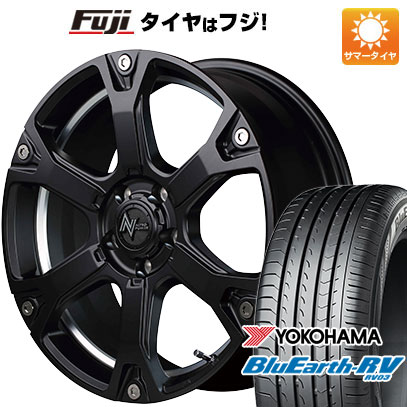 【パンク保証付】【新品国産5穴114.3車】 夏タイヤ ホイール4本セット 225/60R18 ヨコハマ ブルーアース RV 03 MID ナイトロパワー ウォーヘッドS 18インチ :fuji 1341 135617 38016 38016:フジコーポレーション