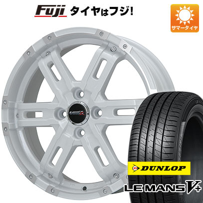 【新品国産4穴100車】 夏タイヤ ホイール4本セット 185/60R16 ダンロップ ルマン V+(ファイブプラス) ビッグウエイ B MUD Z(ホワイト/リムポリッシュ) 16インチ :fuji 13442 120371 40661 40661:フジコーポレーション