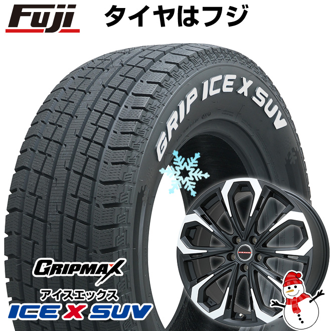 【新品国産5穴114.3車】 スタッドレスタイヤ ホイール4本セット 235/60R18 アイスX SUV RWL ホワイトレター(限定2022年製) ビッグウエイ プラバ5X 18インチ