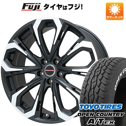 【新品国産5穴114.3車】 夏タイヤ ホイール4本セット 205/65R16 トーヨー オープンカントリー A/T EX ビッグウエイ LEYSEEN プラバ5X 16インチ