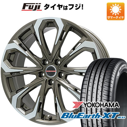 【新品国産5穴114.3車】 夏タイヤ ホイール4本セット 215/60R16 ヨコハマ ブルーアース XT AE61 ビッグウエイ LEYSEEN プラバ5X 16インチ｜fujicorporation