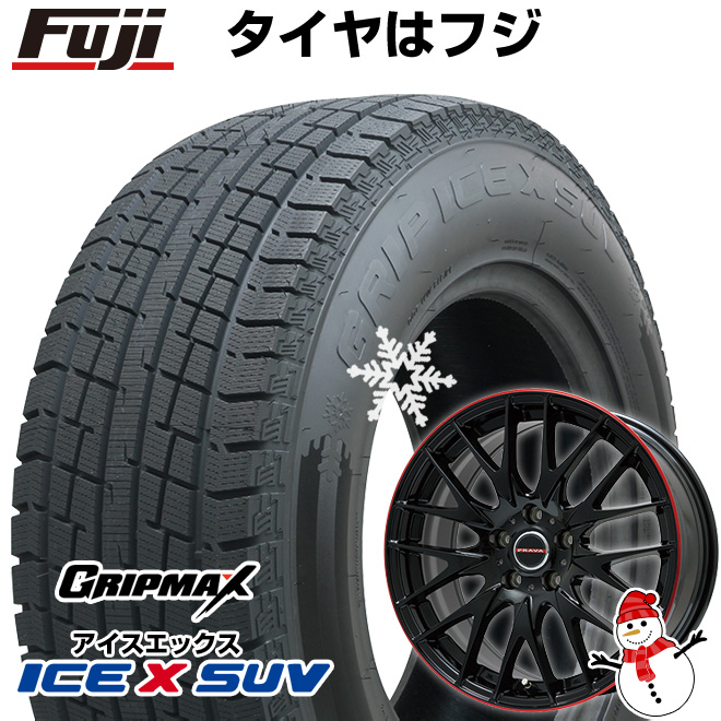 【新品国産5穴114.3車】 スタッドレスタイヤ ホイール4本セット 225/55R18 グリップマックス アイスX SUV BSW 2023年製 ビッグウエイ プラバ9M 18インチ :fuji 4285 114668 42747 42747:フジコーポレーション