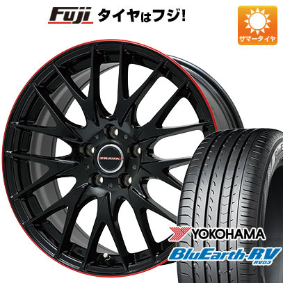 【パンク保証付】【新品国産5穴114.3車】 夏タイヤ ホイール4本セット 205/50R17 ヨコハマ ブルーアース RV 03 ビッグウエイ LEYSEEN プラバ9M 17インチ :fuji 1672 114803 39075 39075:フジコーポレーション