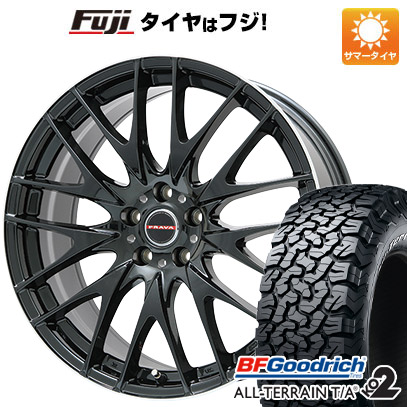 【新品国産5穴114.3車】 夏タイヤ ホイール4本セット 225/65R17 BFグッドリッチ オールテレーンT/A KO2 RBL ビッグウエイ LEYSEEN プラバ9M 17インチ :fuji 2182 114802 23750 23750:フジコーポレーション