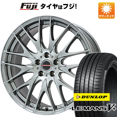 【新品国産5穴100車】 夏タイヤ ホイール4本セット 245/45R19 ダンロップ ルマン V+(ファイブプラス) ビッグウエイ LEYSEEN プラバ9M 19インチ｜fujicorporation