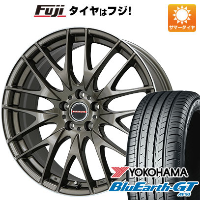 【新品国産5穴114.3車】 夏タイヤ ホイール4本セット 215/55R17 ヨコハマ ブルーアース GT AE51 ビッグウエイ LEYSEEN プラバ9M 17インチ｜fujicorporation