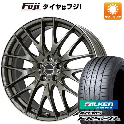 【新品国産5穴114.3車】 夏タイヤ ホイール4本セット 245/35R20 ファルケン アゼニス FK520L ビッグウエイ LEYSEEN プラバ9M(ブロンズ/リムポリッシュ) 20インチ :fuji 1307 114781 40750 40750:フジコーポレーション