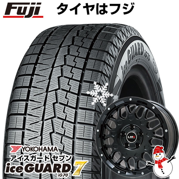 【新品】アルファード/ヴェルファイア等 スタッドレスタイヤ ホイール4本セット 215/65R16 ヨコハマ アイスガード7 セブンIG70 LMG MS-9W 16インチ