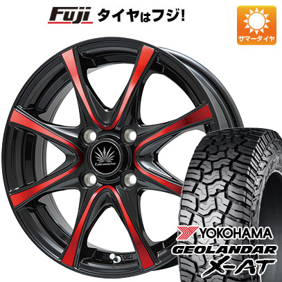 【新品 軽自動車】N BOX タント ワゴンR 夏タイヤ ホイール4本セット 155/65R14 ヨコハマ ジオランダー X AT G016 プレミックス アマルフィV Jr 14インチ :fuji 10161 115864 37561 37561:フジコーポレーション