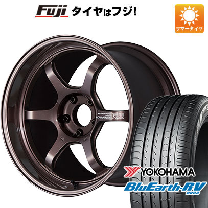 【パンク保証付】【新品国産5穴114.3車】 夏タイヤ ホイール4本セット 225/45R18 ヨコハマ ブルーアース RV 03 ヨコハマ アドバンレーシング R6 18インチ : fuji 1261 115145 36868 36868 : フジコーポレーション