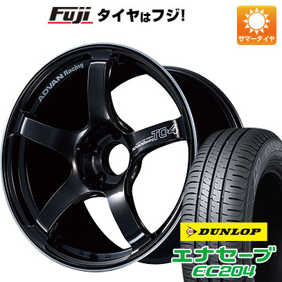 クーポン配布中 【新品国産4穴100車】 夏タイヤ ホイール4本セット 185/55R15 ダンロップ エナセーブ EC204 ヨコハマ アドバンレーシング TC4 15インチ :fuji 1846 116664 25583 25583:フジコーポレーション