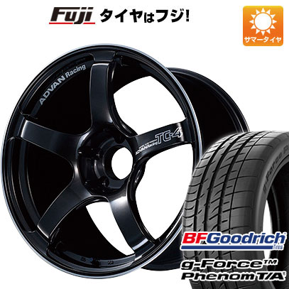 【新品国産5穴100車】 夏タイヤ ホイール４本セット 215/45R17 BFグッドリッチ(フジ専売) g-FORCE フェノム T/A ヨコハマ アドバンレーシング TC4 17インチ｜fujicorporation