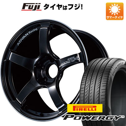 【新品国産5穴114.3車】 夏タイヤ ホイール4本セット 225/50R17 ピレリ パワジー ヨコハマ アドバンレーシング TC4 17インチ｜fujicorporation