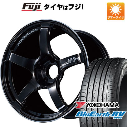 【パンク保証付】【新品国産5穴114.3車】 夏タイヤ ホイール4本セット 215/60R16 ヨコハマ ブルーアース RV-03 ヨコハマ アドバンレーシング TC4 16インチ｜fujicorporation