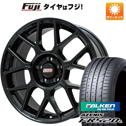 AZENIS - 【新品国産車用 5穴114.3車】 夏タイア 車輪4本仕掛ける 245/45R19 ファルケン アゼニス FK520L BBS GERMANY XR グロス黒いこと 19in タイヤ、ホイール-自動車