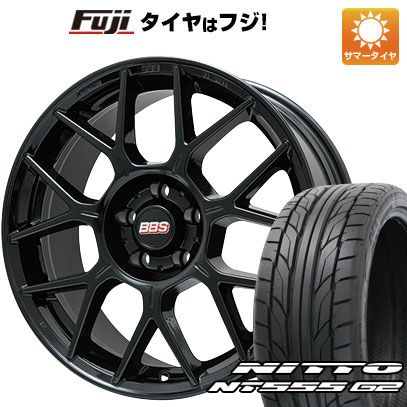 【パンク保証付き】【新品国産5穴114.3車】 夏タイヤ ホイール4本セット 245/40R19 ニットー NT555 G2 BBS GERMANY XR グロスブラック 19インチ :fuji 1122 127788 23597 23597:フジコーポレーション