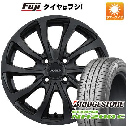 【新品 軽自動車】N-BOX タント ワゴンR 夏タイヤ ホイール4本セット 155/65R14 ブリヂストン エコピア NH200 C ブリヂストン  バルミナ TR10 14インチ