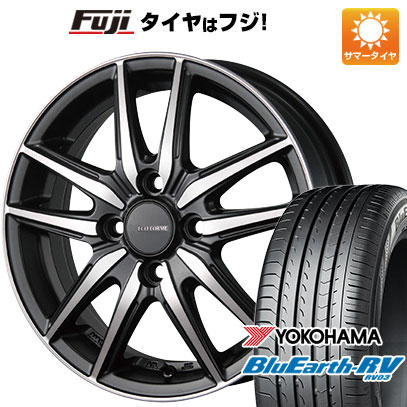 【パンク保証付】【新品国産4穴100車】 夏タイヤ ホイール4本セット 185/60R15 ヨコハマ ブルーアース RV 03 ブリヂストン エコフォルム CRS20 15インチ :fuji 1901 127247 36888 36888:フジコーポレーション