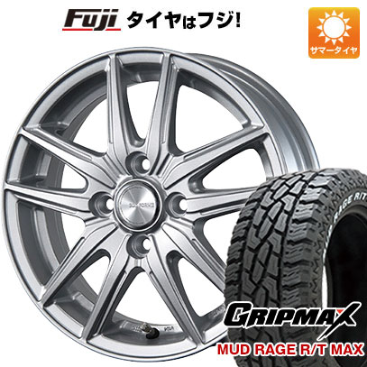 【新品国産4穴100車】 夏タイヤ ホイール４本セット 195/65R15 グリップマックス マッドレイジR/T MAX RWL(限定) ブリヂストン エコフォルム SE-20 15インチ｜fujicorporation