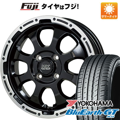 【新品 軽自動車】N BOX タント ワゴンR 夏タイヤ ホイール4本セット 165/55R15 ヨコハマ ブルーアース GT AE51 ホットスタッフ マッドクロス グレイス 15インチ :fuji 21761 129189 28574 28574:フジコーポレーション