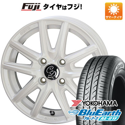 【新品 軽自動車】ソリオ ハスラー 夏タイヤ ホイール4本セット 165/70R14 ヨコハマ ブルーアース AE-01F 共豊 デコル カヌレ 14インチ