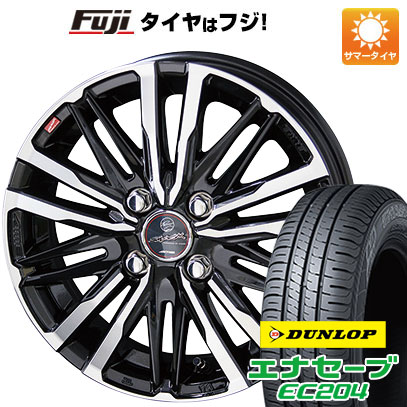 【新品国産4穴100車】 夏タイヤ ホイール4本セット 195/50R16 ダンロップ エナセーブ EC204 共豊 スマック クレスト 16インチ｜fujicorporation