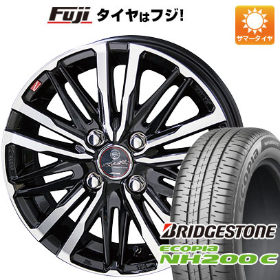 【新品 軽自動車】夏タイヤ ホイール4本セット 155/65R13 ブリヂストン エコピア NH200 C 共豊 スマック クレスト 13インチ