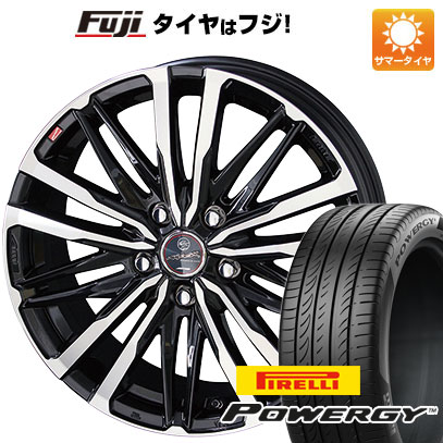 【新品国産5穴114.3車】 夏タイヤ ホイール4本セット 215/55R17 ピレリ パワジー 共豊 スマック クレスト 17インチ｜fujicorporation