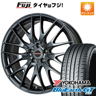 【新品国産車用 5穴114.3車】 夏タイヤ ホイール4本セット 225/40R19 ヨコハマ ブルーアース GT AE51 ビッグウエイ LEYSEEN プラバ9M(BMC) 19インチ