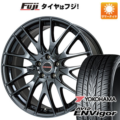 【新品国産5穴114.3車】 夏タイヤ ホイール4本セット 245/45R20 ヨコハマ エイビッド エンビガーS321 ビッグウエイ LEYSEEN プラバ9M(BMC) 20インチ｜fujicorporation