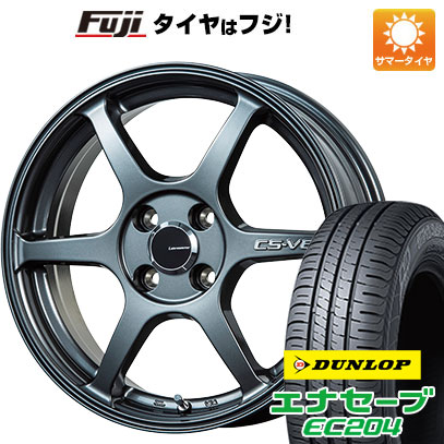 クーポン配布中 【新品国産4穴100車】 夏タイヤ ホイール4本セット 185/60R16 ダンロップ エナセーブ EC204 レアマイスター CS V6(ガンメタ) 16インチ :fuji 13442 116383 25573 25573:フジコーポレーション