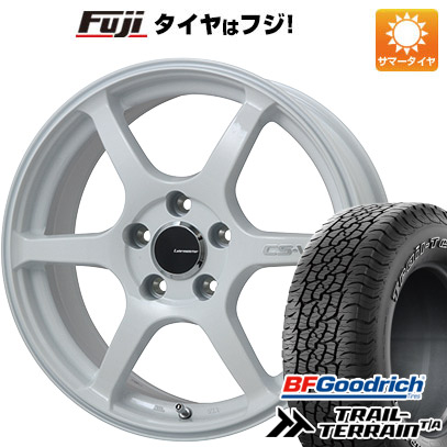 【新品国産5穴100車】 夏タイヤ ホイール4本セット 225/60R17 BFグッドリッチ トレールテレーンT/A ORBL レアマイスター CS-V6(ホワイト) 17インチ | BFグッドリッチ