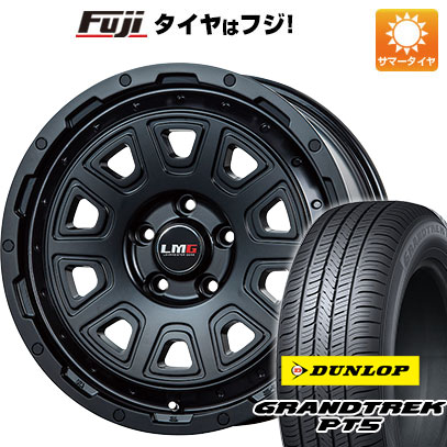 【新品国産5穴114.3車】 夏タイヤ ホイール4本セット 215/65R16 ダンロップ グラントレック PT5 レアマイスター LMG DS 10 マットブラック 16インチ :fuji 1310 115610 40814 40814:フジコーポレーション